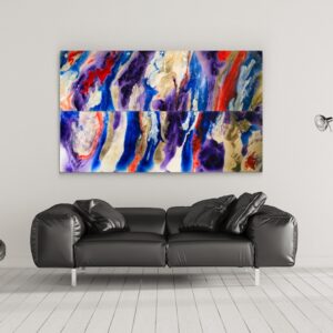 Ever Flowing-6'8ftx2ft Custom Birch Panels
